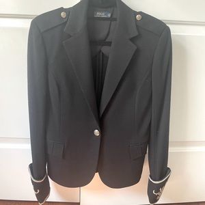 Polo Ralph Lauren Black Wool Blazer - image 1